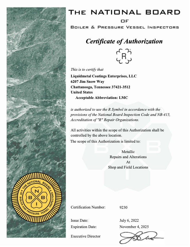 Certification of Boiler and pressure vessel inspectors