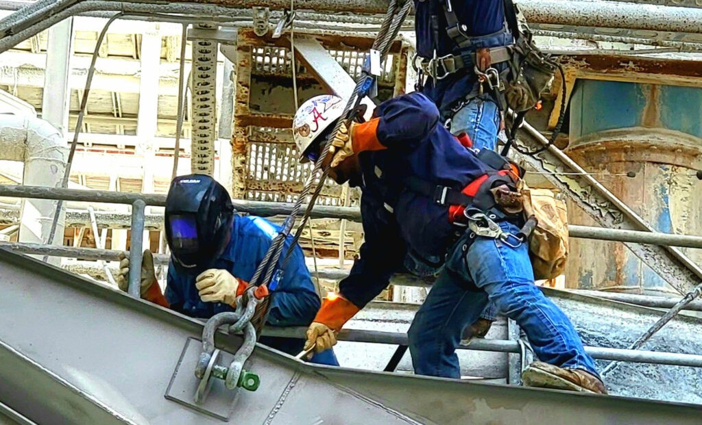 Man Working at Liquid Metal